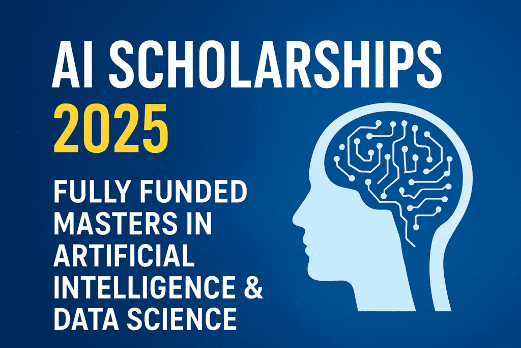 AI Scholarships 2025 | Fully Funded Masters in Artificial Intelligence & Data Science