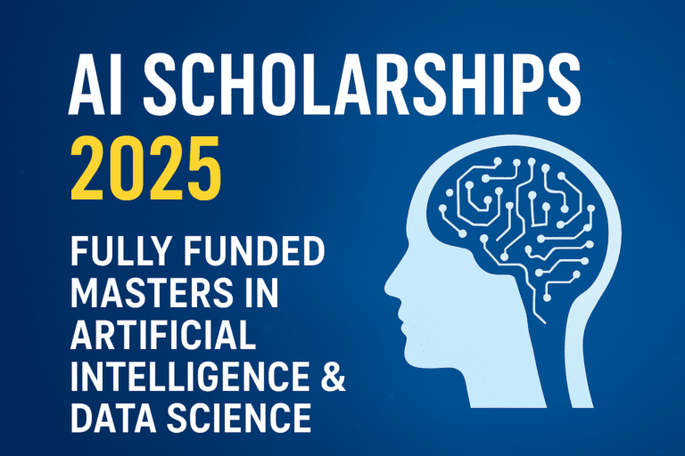 AI Scholarships 2025 | Fully Funded Masters in Artificial Intelligence & Data Science AI Scholarships 2025 | Fully Funded Masters in Artificial Intelligence & Data Science